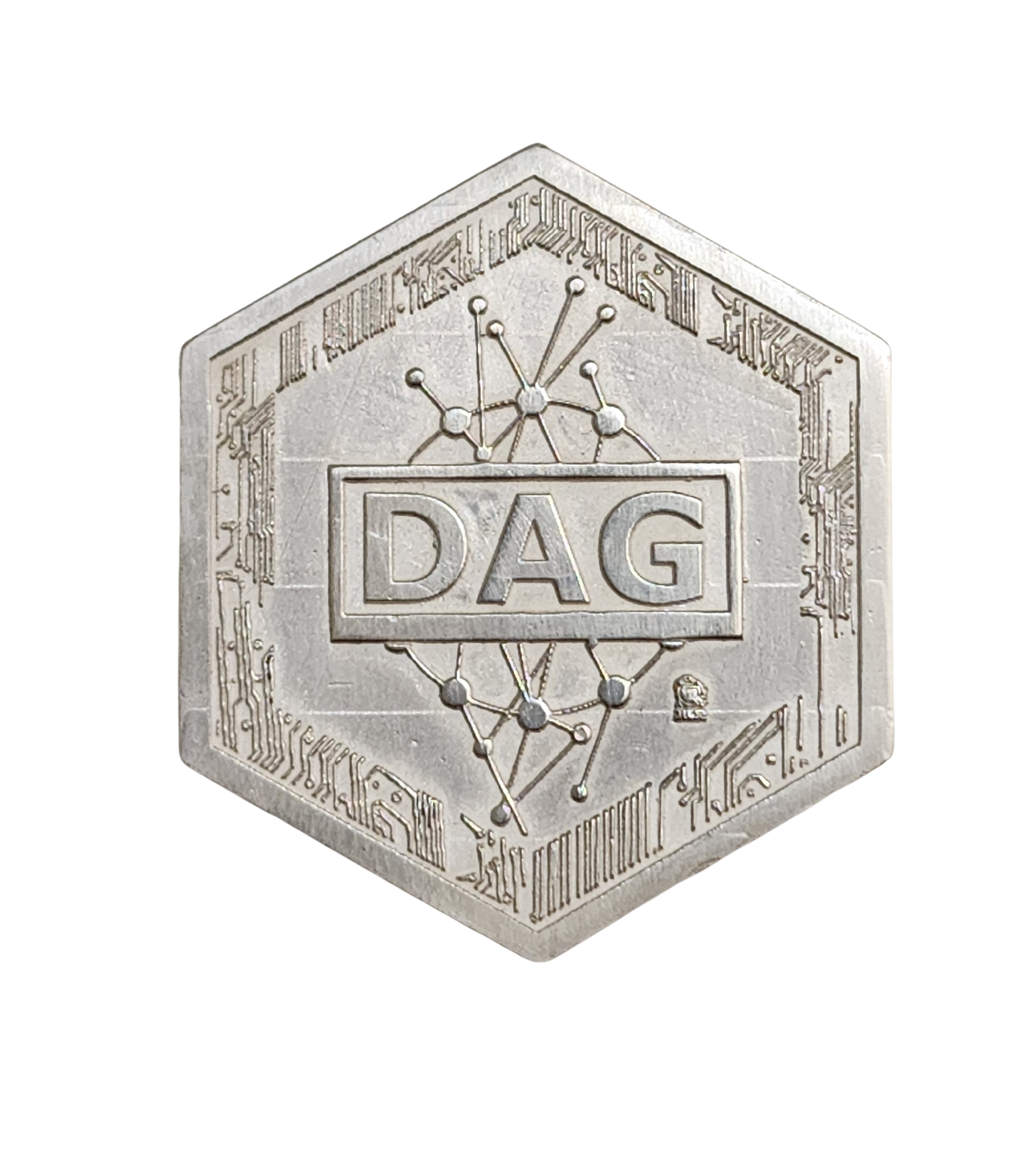 Front of Hex DAG Token 