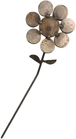 Rustic Recycled Metal Welded Flower Yard Art Garden Decoration